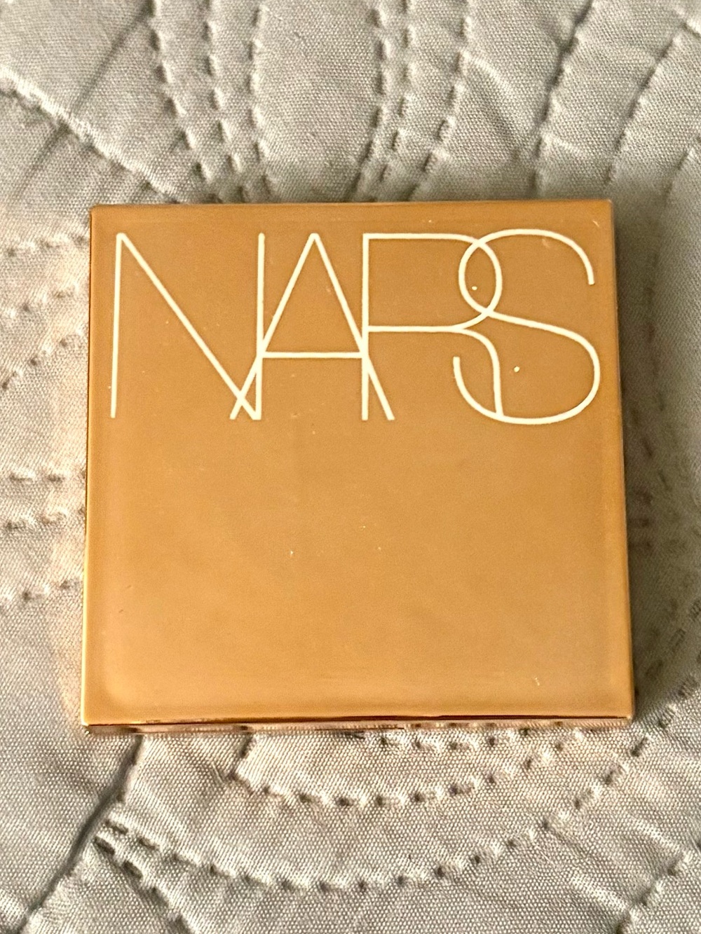 NARS Compact Case in Camel with White Logo